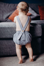 Load image into Gallery viewer, Grey Double Gauze Cotton Bloomers with Button Braces.
