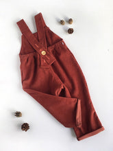 Load image into Gallery viewer, Rust Cotton Corduroy Unisex Romper
