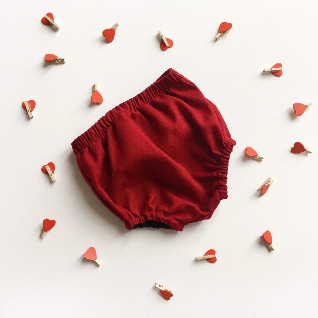 Red Cranberry Cotton Bloomers