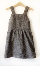 Load image into Gallery viewer, Grey Leopard Print Pinafore Dress
